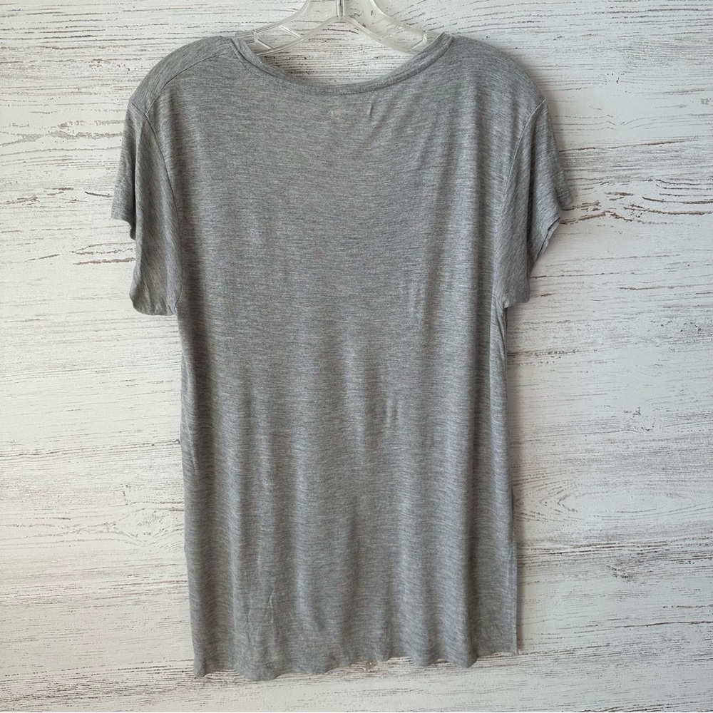 *3/$20* MADEWELL Scoop Neck Semi-sheer Slouchy Tee Minimalist Capsule Wardrobe M - Picture 4 of 4